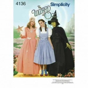 simplicity the wizard of oz Sewing pattern 4136 Size 6-12 UNCUT  - Picture 1 of 2