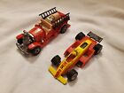 Lot Of 2 Vintage Mattel Hot Wheels Racing Car 1982 And Firetruck 1980