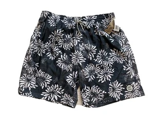 NWT Drift Riviera Fan Boy Black Swim Trunks Mens XL - Picture 1 of 6