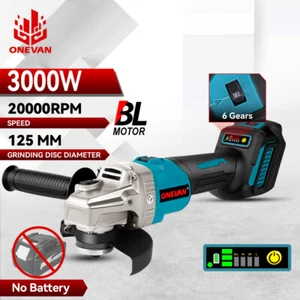 125mm Li-ion Electric Cordless Brushless Angle Grinder For Makita 18V Battery UK - Picture 1 of 10