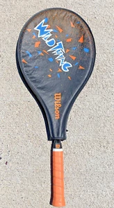 Vintage Wilson Wild Thing Tennis Racket & Case Multi Orange Color Adult - Picture 1 of 13