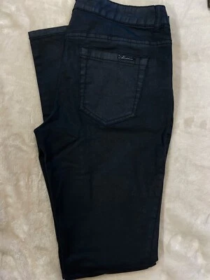 Nuevo KENNETH COLE NEW YORK Denim Elástico Ajustado Negro, Talla 26 Foto 1 de 4