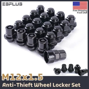20 Pc Toyota OEM Wheel Lock Black M12x1.5 Fit Corolla/Prius/Highlander/RAV4 etc - Picture 1 of 13