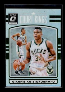 2016-17 Donruss Optic #24 Giannis Antetokounmpo Court Kings Holo Silver Bucks - Picture 1 of 2