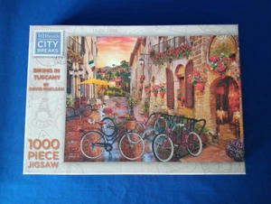 Jigsaw Puzzle 1000 piece BIKING IN TUSCANY David Maclean WH Smith Complete - Picture 1 of 1