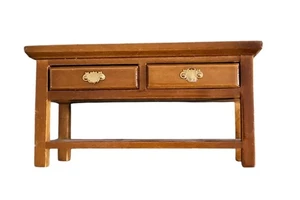 Muebles para casa de muñecas escala 1:12, mesa consola con 2 cajones  - Imagen 1 de 10