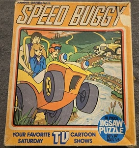 Vintage Hanna-Barbera's Speed Buggy Jigsaw Puzzle 1974 10x14 Complete  RARE - Picture 1 of 7