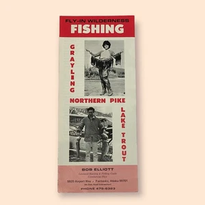 1970s Fly-In Fishing BrochureFairbanks Alaska - Grayling, Pike, Trout - Picture 1 of 4