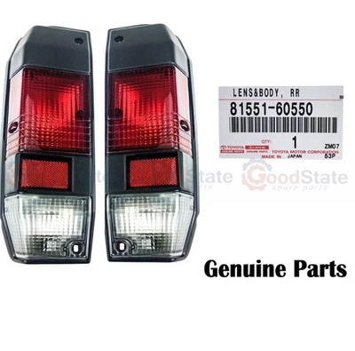 Genuine Toyota LandCruiser VDJ78 HZJ78 HDJ78 FZJ78 Rear Tail Light Lamp Lens Set - Image 1 of 4