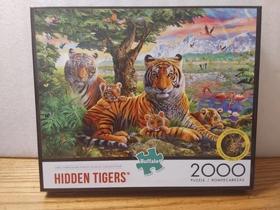 Buffalo Games Hidden Tigers 2000pc Jigsaw Puzzle - Image 1 of 2