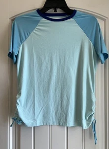 Lands' End Youth Kids Size XL 14-16 Short Sleeve Rash Guard Shirt - Picture 1 of 4