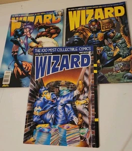 Wizard Comic Magazine Mixed Lot Of 3 Vintage 90s First Edition  - Picture 1 of 7
