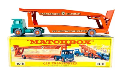 Matchbox King Size K-8 Guy Warrior Farnborough Measham Car Transporter w/Box - Image 1 of 4