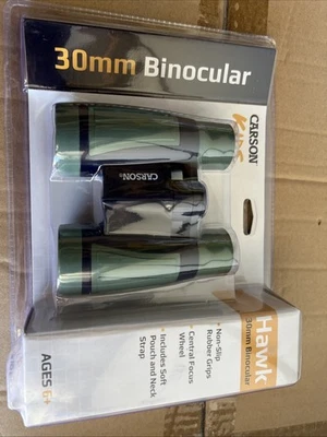 Carson Optical Kid's Hawk 30mm Binocular (HU-530) w/ Pouch & Neck Strap NEW! - Image 1 of 4