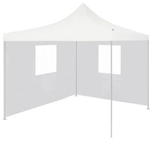Profi Partyzelt Faltbar 2 Seitenwände 3x3m Stahl Pavillon Gartenzelt vidaXL - Bild 1 von 9
