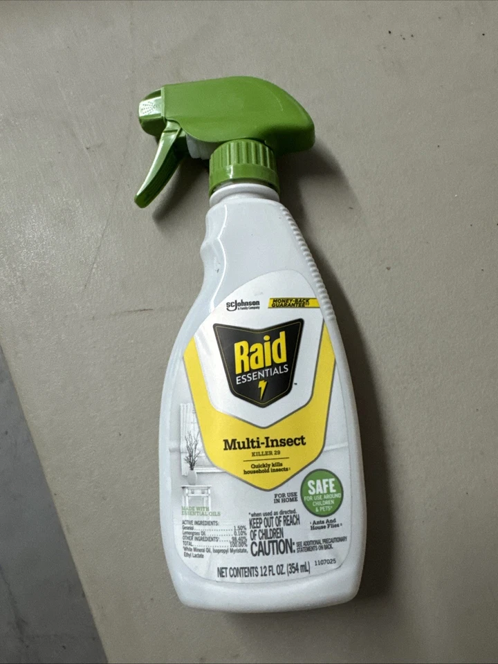 Raid Essentials Multiinsect Killer Spray Bottle - 12 oz