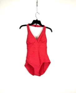 Anne Cole Women’s Red One Piece Swimsuit Size 10 - Picture 1 of 4