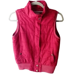 RM Williams Longhorn Women's Designer Button-Up Zipper Red Puffer Vest - Size 8 - Picture 1 of 10
