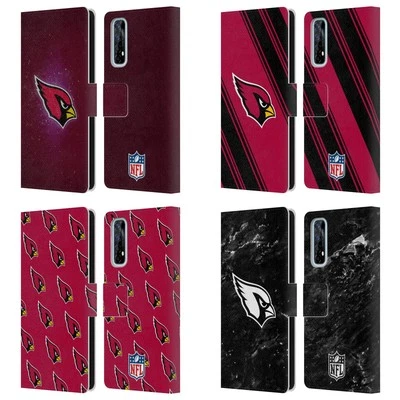 OFFICIAL NFL ARIZONA CARDINALS ARTWORK LEATHER BOOK CASE FOR REALME PHONES - Image 1 of 4