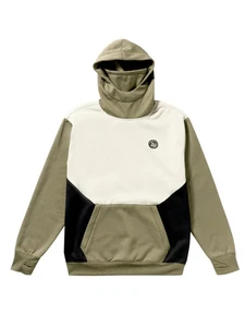 FELPA CON CAPPUCCIO VOLCOM HYDRO RIDING - MILITARE - 2026 - Foto 1 di 3