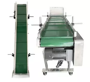 1.5M Conveyor Packaging Discharge Hopper Belt Width Lifting Height - Picture 1 of 6