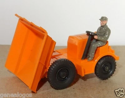 WIKING #657 HO 1/87 Public Works Dumper Tractor Engine Construction + Driver - Image 1 of 4