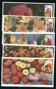 2829-2833 Garden Flowers All 5 Mystic First Day Covers 1994 - Picture 1 of 2