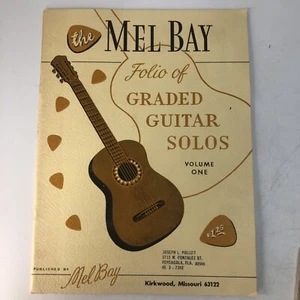 Vintage The Mel Bay Folio of Graded Guitar Solos Volume One 1957 NOS 40 Songs - Picture 1 of 5