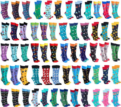 SOCK SOCIETY Novelty Funky Themed Ankle Socks Bright/Vibrant One Size Fits All