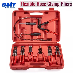 9pcs Long Reach Hose Clamp Pliers Set for Mechanics with Clic R Type Swivel Jaw - Imagen 1 de 13