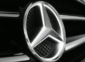 MERCEDES BENZ E CLASS OEM ILLUMINATED STAR GRILL LOGO EMBLEM W/ HARNESS. New. - Foto 1 di 16