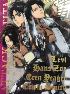 Tarjeta de oblea Attack on Titan Levi Eren No. 21 personajes colección juguete 2014 - Imagen 1 de 13