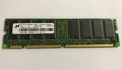 Micron 256MB Desktop RAM SDRAM PC100 CL2 100MHZ 100 168PIN MT16LSDT3264AG-10EB1 - Image 1 of 2