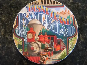 Disney Parks ,Disneyland, NEW 7" Ceramic Plate Featuring, Disneyland Railroad - Picture 1 of 4