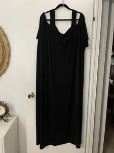 Vestido negro con hombros descubiertos de Roaman 34/36 4x - Imagen 1 de 4