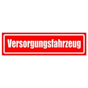 Versorgungsfahrzeug invertiert Magnetschild Schild magnetisch - Bild 1 von 25
