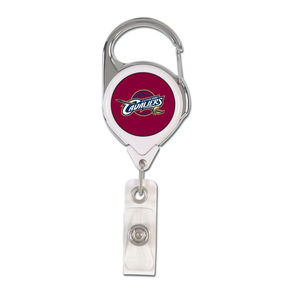 CLEVELAND CAVALIERS PREMIUM METAL RETRACTABLE ID BADGE HOLDER KEY CHAIN WINCRAFT - Image 1 of 1