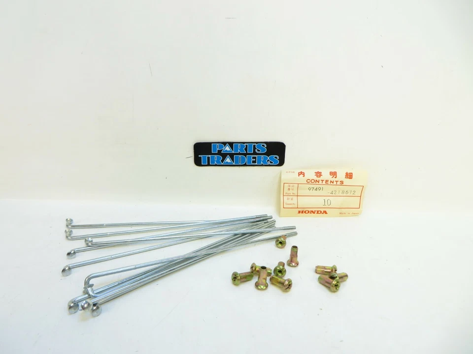 Juego de 10 radios de rueda trasera originales Honda CL90 S110 S90 97491-42186-12 NUEVO DE STOCK  Foto 1 de 1