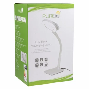 Natural Daylight LED Magnifying Desk Lamp With Base Touch Sensitive UK Plug - Picture 1 of 3