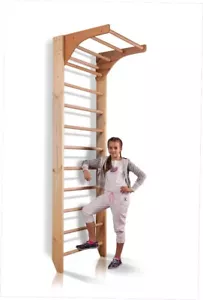 Swedish Espalier Wood Swedish Ladder Sports Playground for Kids Kombi 1 – 240cm - Picture 1 of 11