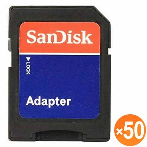 50X SanDisk microSD micro SD to SD SDHC SDXC Adapter fit 4GB 8GB 16GB 32GB 64GB - Image 1 of 1