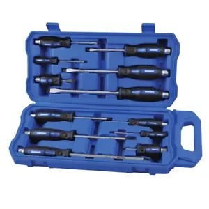 Kincrome 12 Piece Ergonomic Magnetic Go Through Screwdriver Set 32069 - Picture 1 of 9
