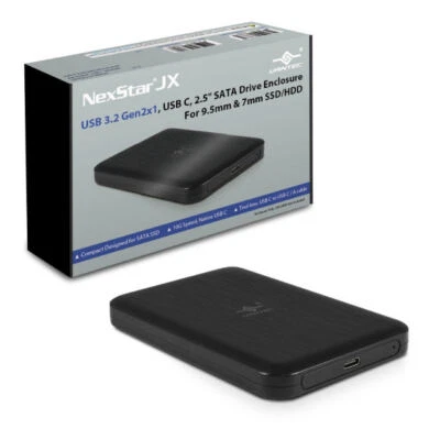 Vantec NST-258S3-BK NexStar JX 9.5mm/7mm SSD/HDD External Enclosure - Image 1 of 4