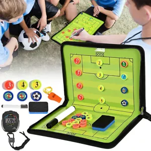 Taktiktafel Fußball Fussball Taktiktafel mit Pfeifen Magnetische Taktikmappe DE - Bild 1 von 24