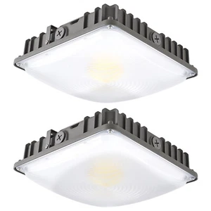 2 PACK 30W/45W/70W Power Selectable LED Canopy Light 3CCT 5000/4000/3500KGasLamp - Picture 1 of 7