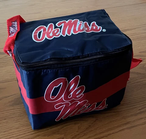 Ole Miss Rebels Insulated Soft Lunch Bag Zipper Cooler Handle Mississippi Cover