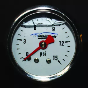 Fuel Pressure Gauge Intellitronix AFP01 1 1/2" Liquid Filled 1/8"NPT Free Ship! - Picture 1 of 3