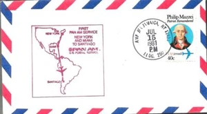 FFUS Airmail Flight New York AMF - Santiago Chile 15 July 1981 AAMC# PA-F14f - Picture 1 of 1