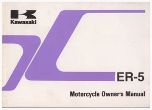 Owner's Manual - Kawasaki ER5A2 ER5B2 - Edit. 09/1997 - Parte No.99922-1885-02 - Imagen 1 de 3