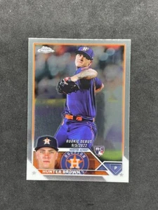 2023 Topps Chrome Update Hunter Brown Rookie Debut #USC163 Houston Astros - Picture 1 of 2